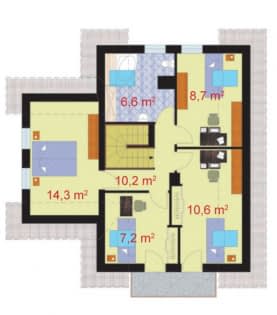 Rzut projektu PALERMO - Poddasze