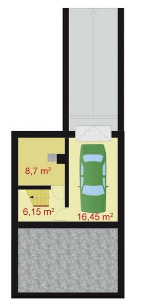 Rzut projektu PALERMO - Piwnica