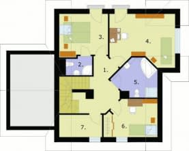 Rzut projektu LAS VEGAS - Poddasze