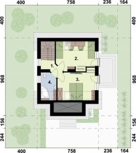 Rzut projektu LA PAMPA - Rzut poddasza