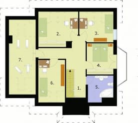 Rzut projektu CASABLANCA - Poddasze