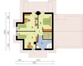Rzut projektu DOLORES 2 - Poddasze