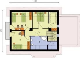 Rzut projektu MONTANA - Poddasze