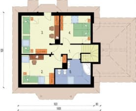 Rzut projektu MAKAO - Rzut przyziemia