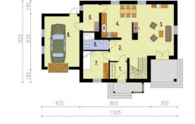 Rzut projektu MARAKESZ - Rzut parteru