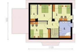 Rzut projektu MARAKESZ - Rzut poddasza