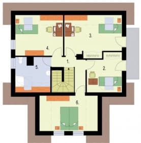 Rzut projektu SOFIA - Rzut poddasza