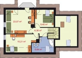 Rzut projektu SIENA - Poddasze