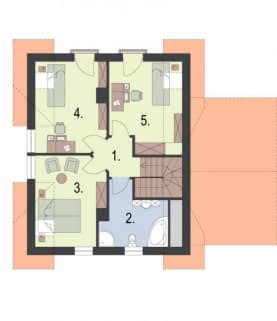 Rzut projektu SANTA SUSANA 2 - Rzut poddasza