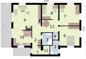 Rzut projektu SANTA FE 2 - Rzut przyziemia