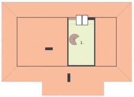 Rzut projektu SANTA FE 2 - Rzut strychu