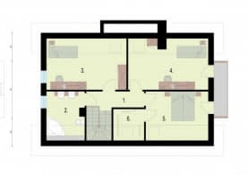 Rzut projektu DAVOS - Rzut poddasza