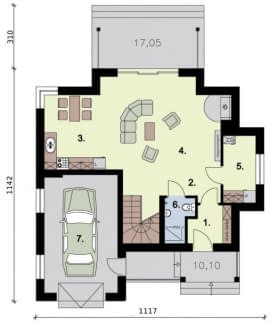 Rzut projektu FARGO - Rzut przyziemia