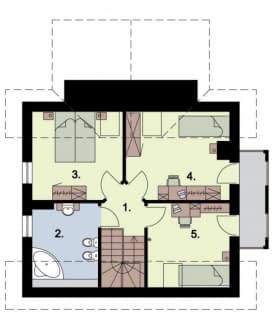Rzut projektu FARGO - Rzut poddasza