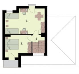 Rzut projektu ROSARIO - Rzut poddasza