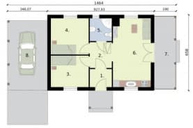 Rzut projektu MONTEVIDEO - Rzut przyziemia