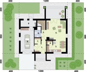 Rzut projektu RIO - Rzut przyziemia