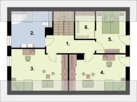 Rzut projektu RIO - Rzut poddasza
