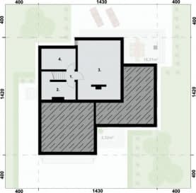 Rzut projektu LIZBONA - Rzut piwnicy