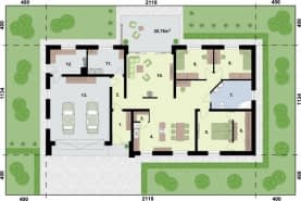 Rzut projektu SANTA ROSA - Rzut przyziemia