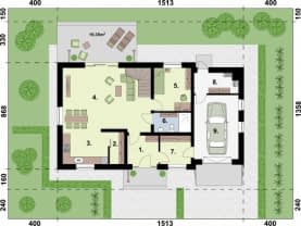 Rzut projektu MALIA - Rzut przyziemia