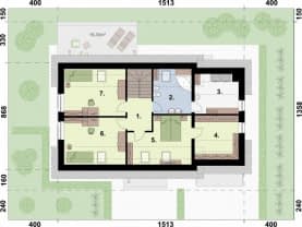 Rzut projektu MALIA - Rzut poddasza