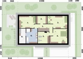 Rzut projektu TORINO - Rzut poddasza