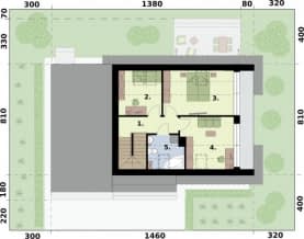 Rzut projektu SEVILLA 5A - Rzut poddasza