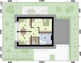 Rzut projektu MONZA OZE - Rzut poddasza