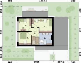 Rzut projektu WELS 2 - Rzut poddasza