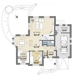 Rzut projektu Artur - Parter