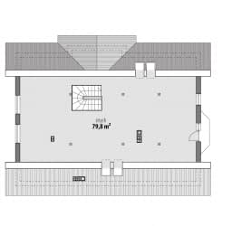 Rzut projektu Demeter - Poddasze