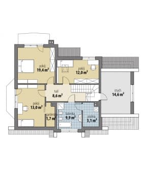 Rzut projektu Dobry - Poddasze