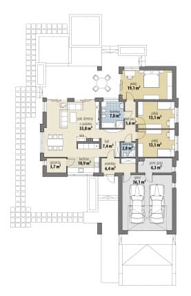 Rzut projektu Julia - Parter