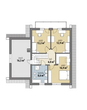 Rzut projektu Marlena - Poddasze