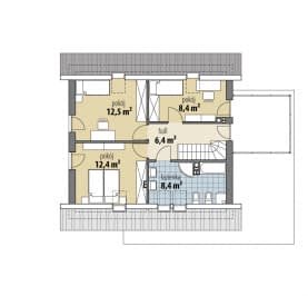 Rzut projektu Szymon - Poddasze