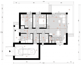 Rzut projektu D297 - WT2021 - Parter