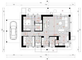 Rzut projektu D316A - WT2021 - Parter