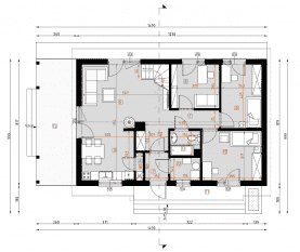 Rzut projektu D321 - WT2021 - Parter