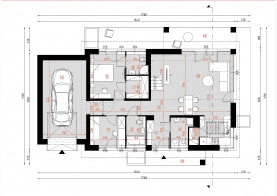 Rzut projektu D316B - WT2021 - Parter