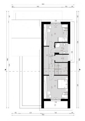 Rzut projektu D320 - WT2021 - Poddasze