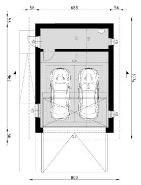Rzut projektu BG10 - Parter