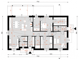 Rzut projektu D292A - WT2021 - Parter