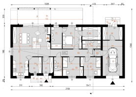 Rzut projektu D292C - WT2021 - Parter