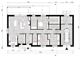 Rzut projektu D292D - WT2021 - Parter