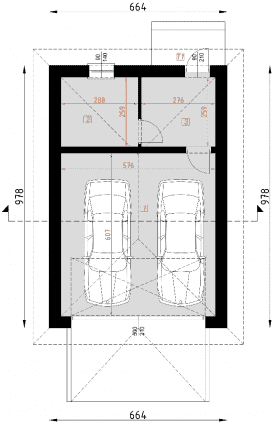 Rzut projektu G30 - Parter