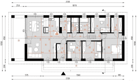 Rzut projektu D404 - WT2021 - Parter