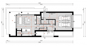 Rzut projektu D416 - WT2021 - Parter