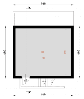 Rzut projektu D442 - Bogusia WT2021 - Piwnica