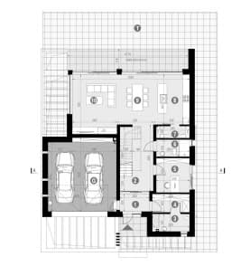 Rzut projektu HOMEKONCEPT 79 - Rzut parteru